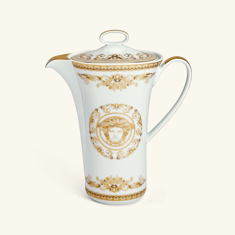 versace medusa gala coffee pot white