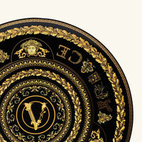 Virtus Gala Plate Round Black 17cm versace virtus gala plate round black 17cm