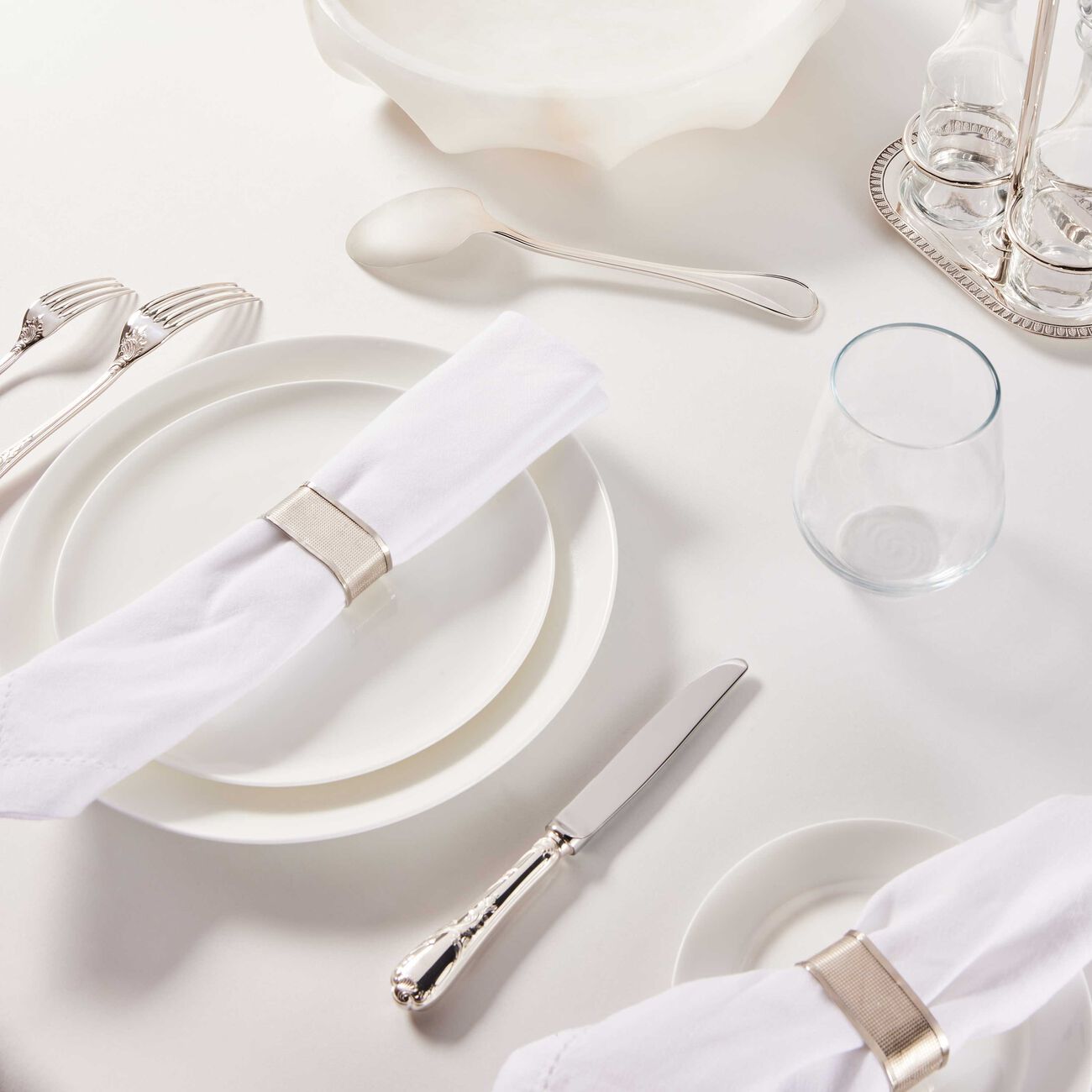 كريستوفل ملعقة تقديم السلطة آلبي باللون الفضي