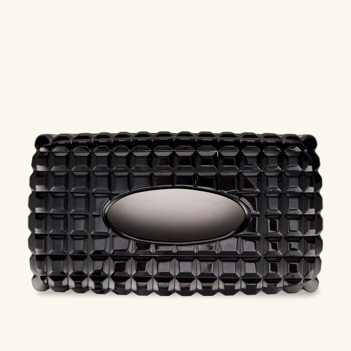Luxe Tissue Box Black mario cioni c luxe tissue box black