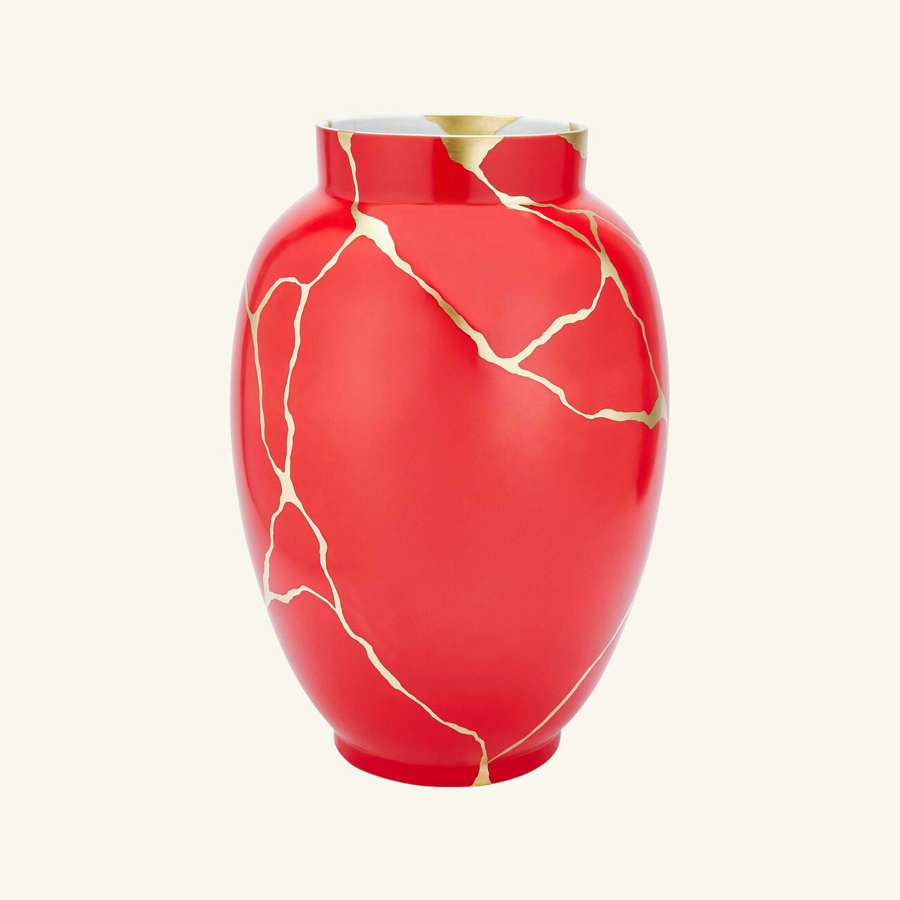 Kintsugi Vase Large Red bernardaud kintsugi vase large red