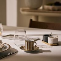 pinto paris vannerie coffee cup and saucer gold