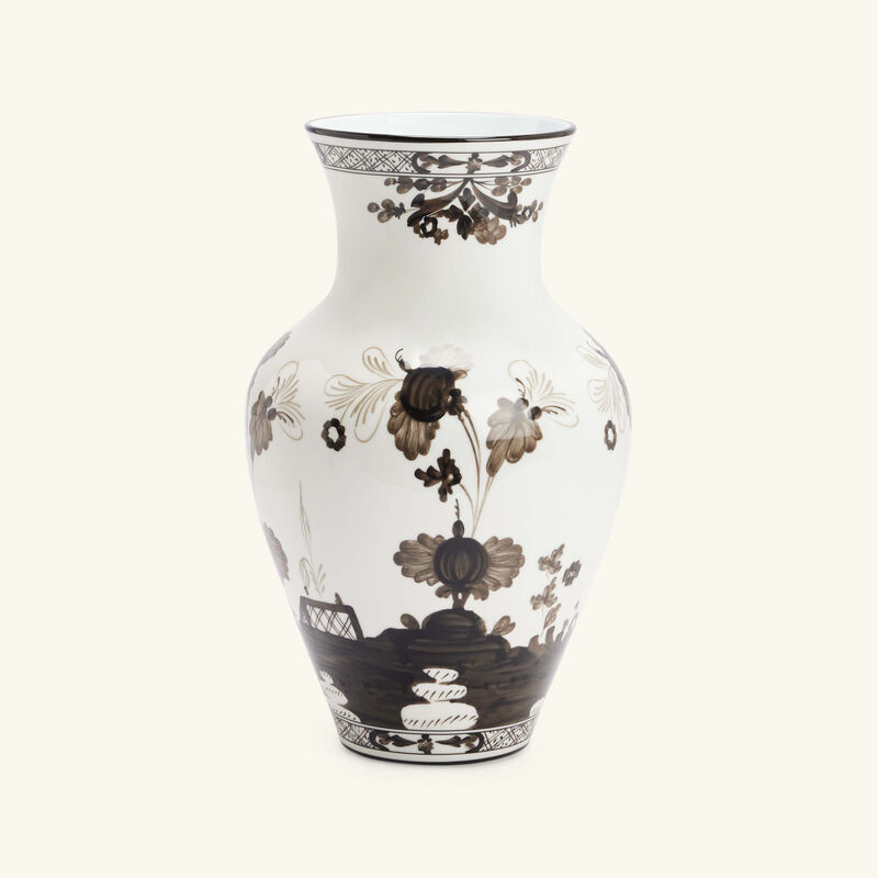 Oriente Italiano Vase Medium Grey ginori 1735 oriente italiano vase medium grey