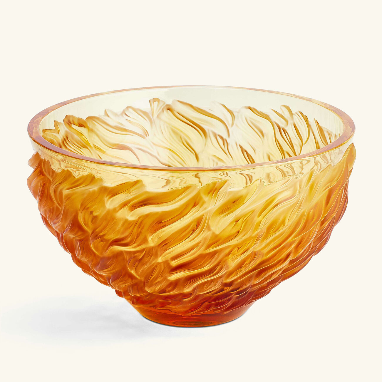 لاليك قطعة ديكور مركزية فورور صفراء