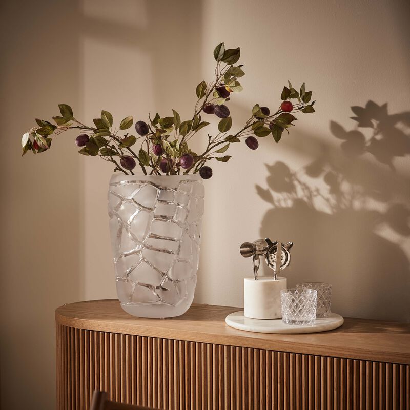 Terramineral Magnitude Vase Round Large Clear lalique terramineral magnitude vase round large clear