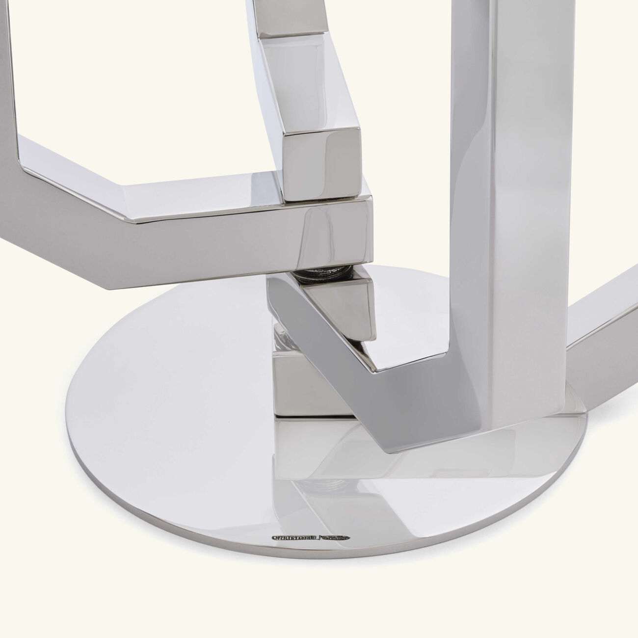 christofle arborescence candelabra stainless steel 4 candles