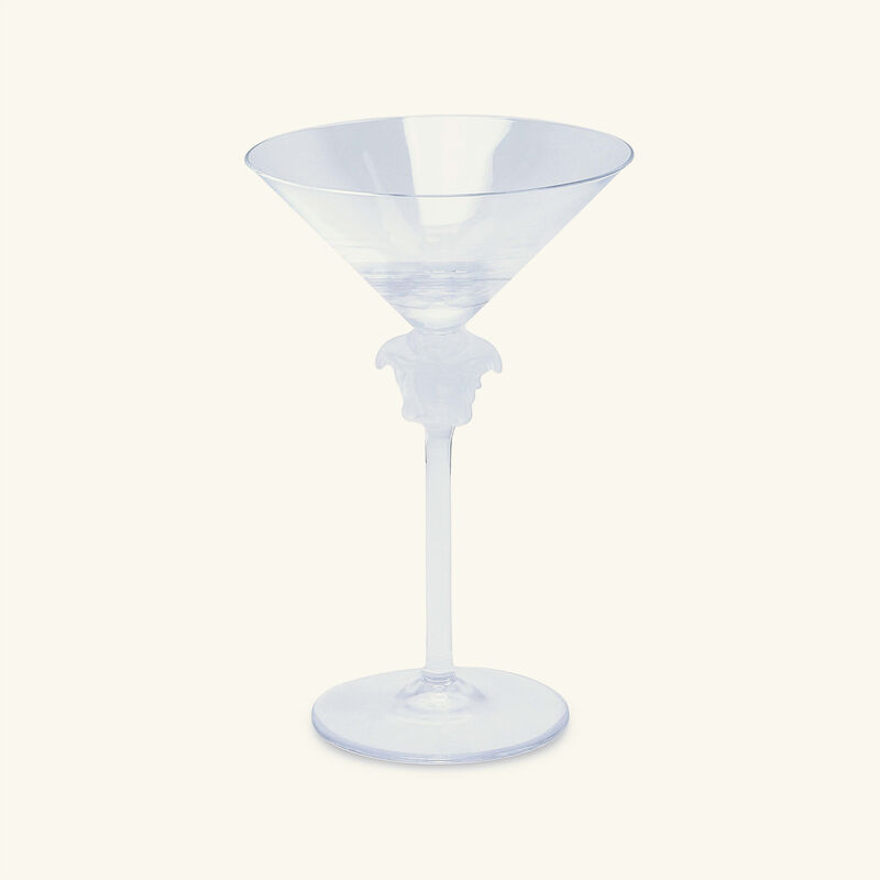 Medusa Lumiere Cocktail Glass Clear versace medusa lumiere cocktail glass clear