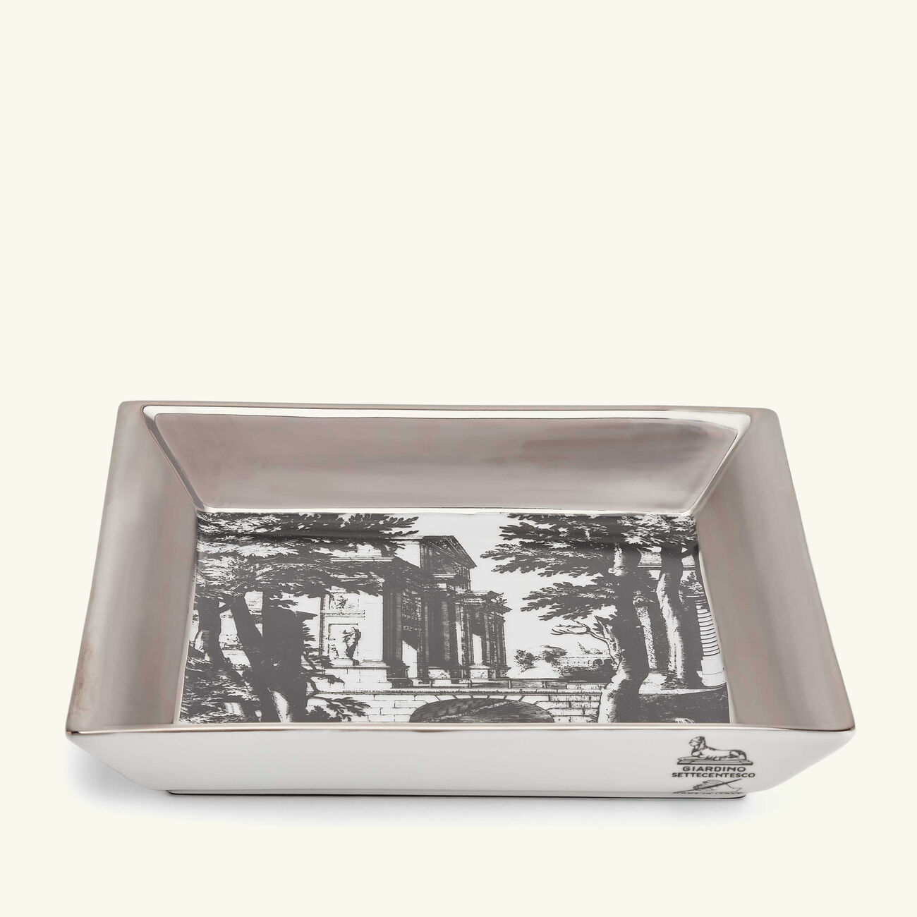 Giardino Settecentesco Trinket Tray Square Small fornasetti giardino settecentesco trinket tray square small