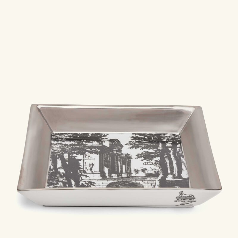Giardino Settecentesco Trinket Tray Square Small fornasetti giardino settecentesco trinket tray square small