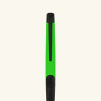 st dupont fluo defi milenium ballpoint pen neon green