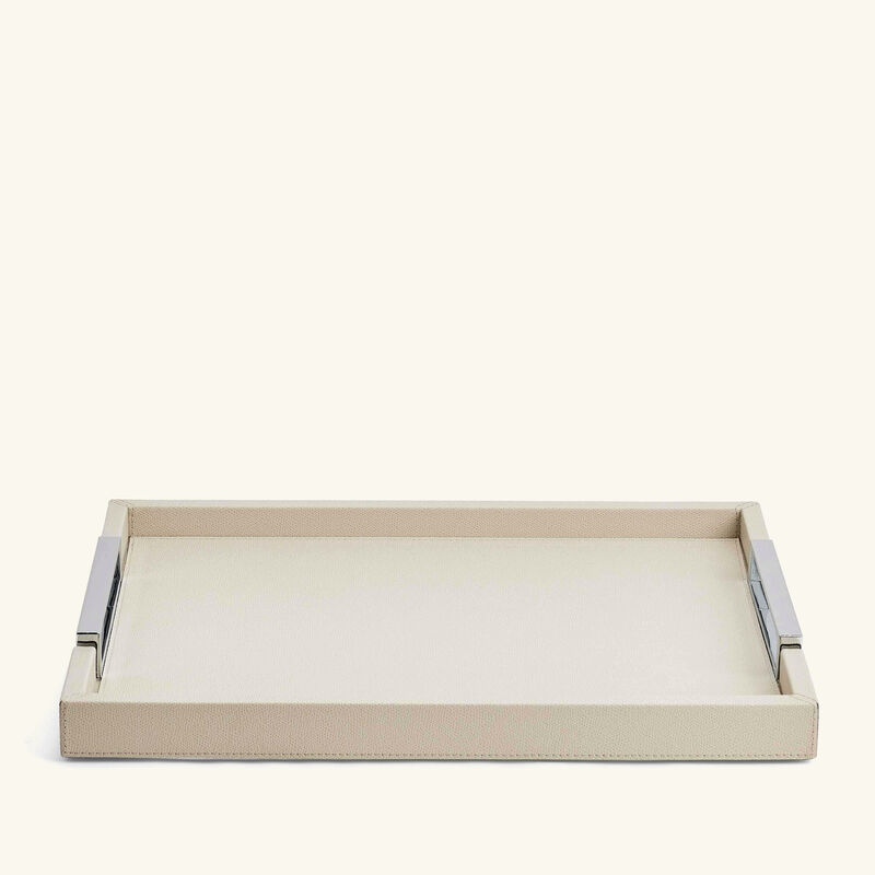 Victor Tray Rectangular Medium White giobagnara victor tray rectangular medium white