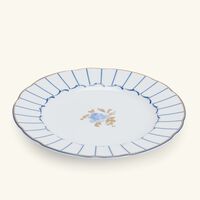 bernardaud brocante bread   butter plate round blue 16cm