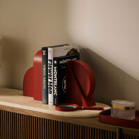 آسولين مسند كتب أحمر تكعيبي التصميم   لإسناد الكتب من اليمين