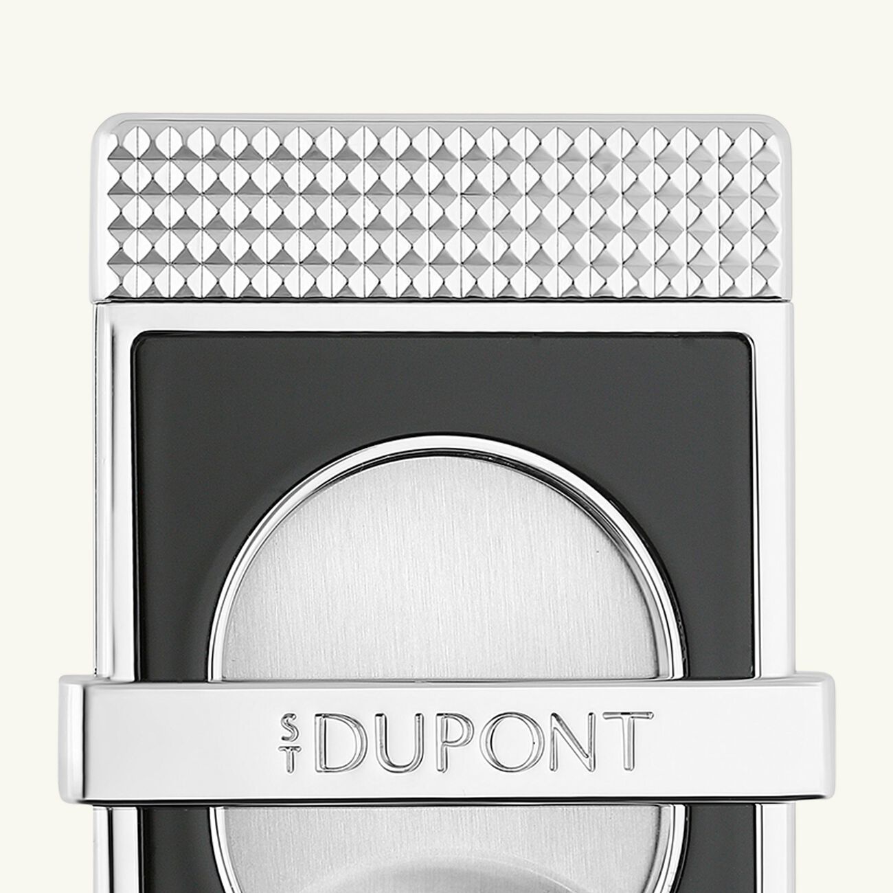 st dupont cigar stand slim cigar cutter silver