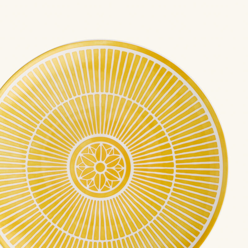 Malmaison Riviera Dessert Plate Round Yellow 21 cm christofle malmaison riviera dessert plate round yellow 21 cm