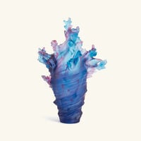 دوم مزهرية مير دو كوراي كبيرة زرقاء