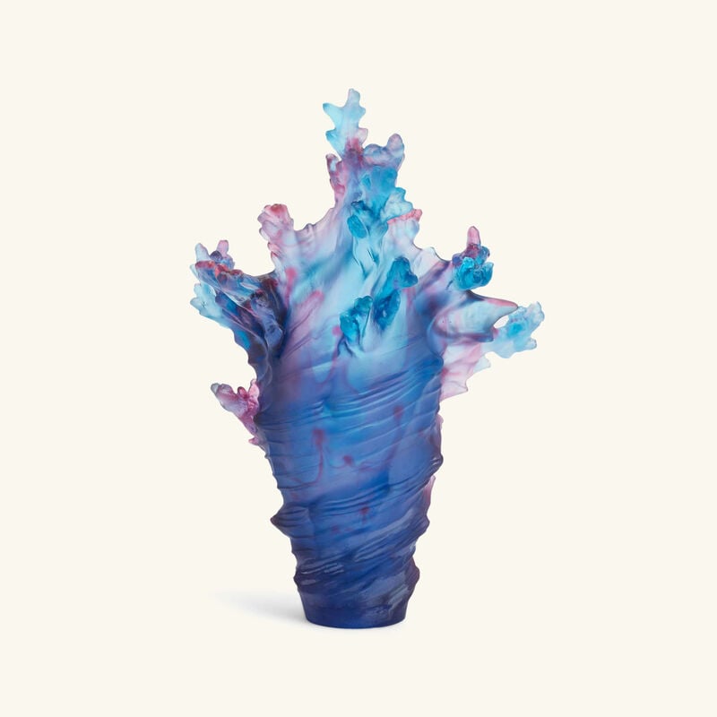 دوم مزهرية مير دو كوراي كبيرة زرقاء