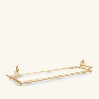 villari extravaganza serving tray rectangular large gold