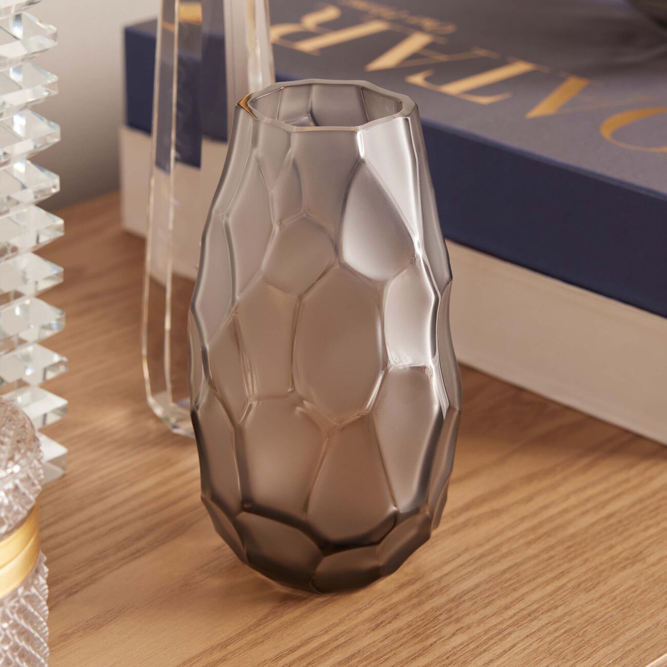 لاليك مزهرية تيرامينيرال سيلكس صغيرة رمادية