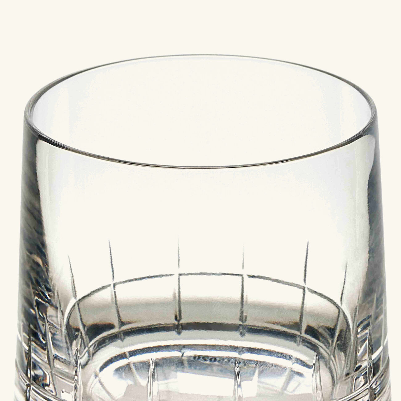 christofle graphik tumbler glass clear