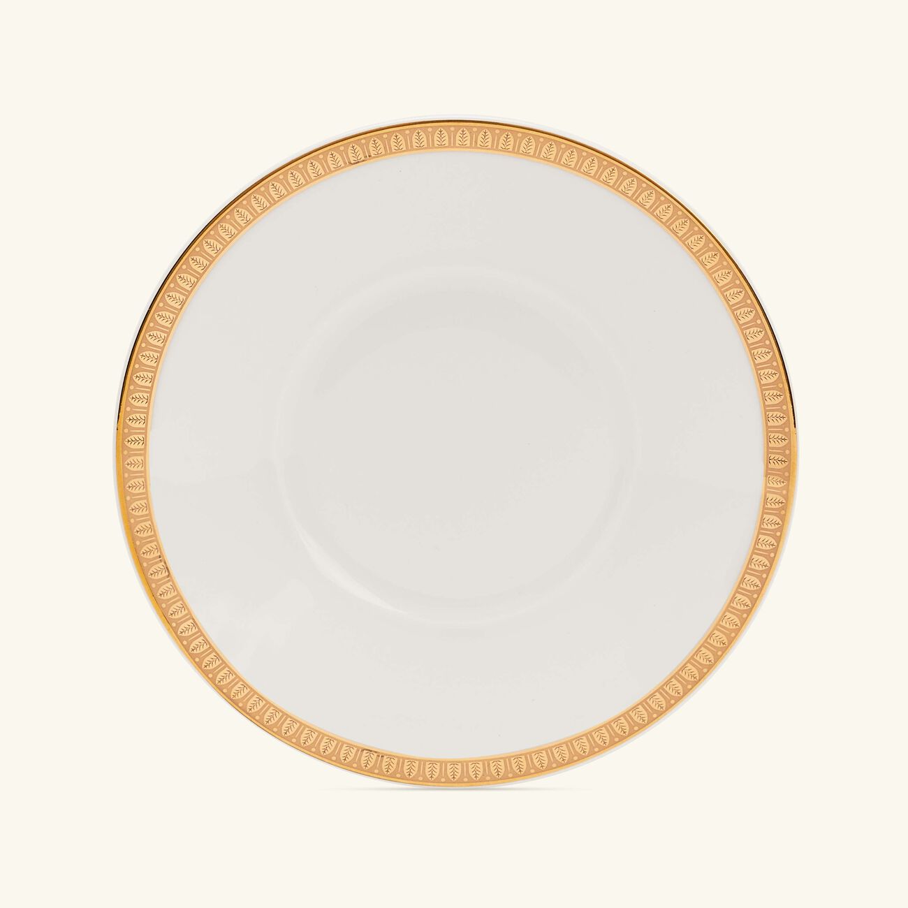 كريستوفل فنجان الشاي مالميزون مع صحنه باللون الذهبي