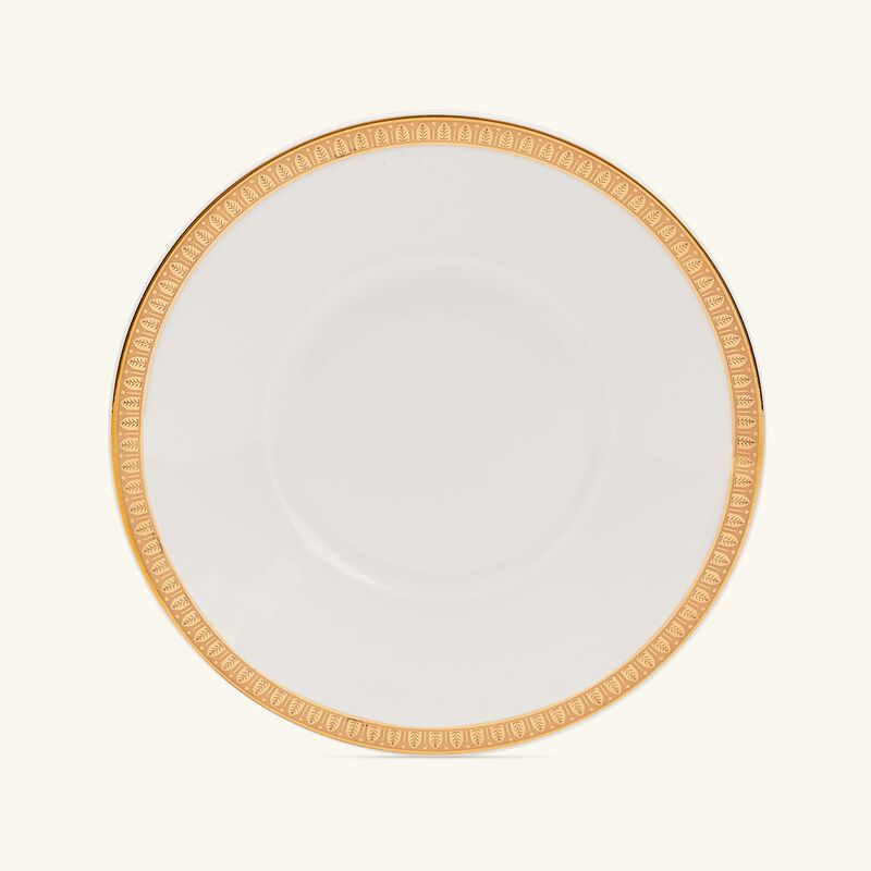 كريستوفل فنجان الشاي مالميزون مع صحنه باللون الذهبي