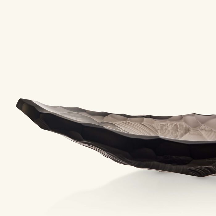 lalique terramineral silex centerpiece medium grey