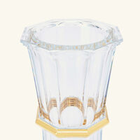 baccarat harcourt 1841 vase medium gold