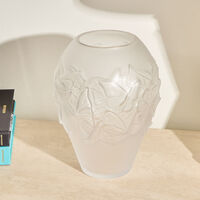 Papillons Vase Medium Clear lalique papillons vase medium clear