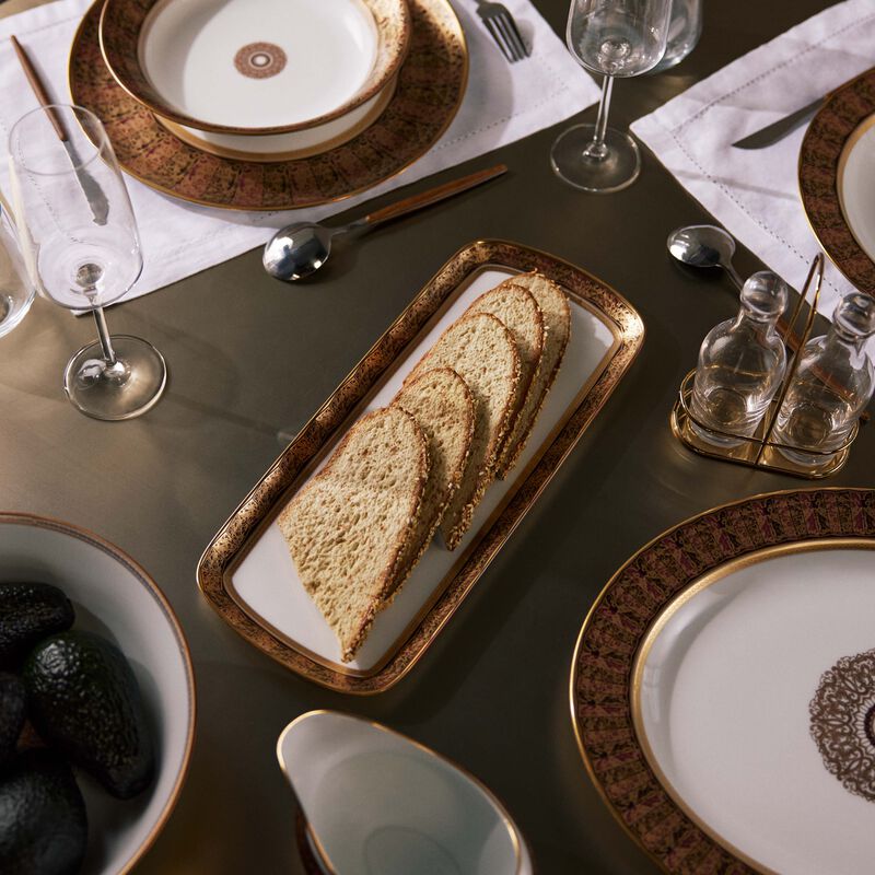 Eventail Cake Platter Rectangular White 38cm bernardaud eventail cake platter rectangular white 38cm