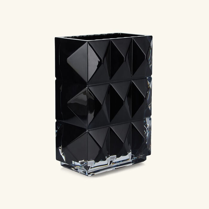 Louxor Vase Rectangular Black baccarat louxor vase rectangular black