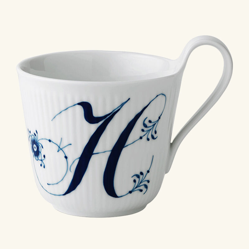 royal copenhagen alphabet collection h mug