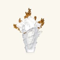 Gilded Vase Large White daum gilded vase large white