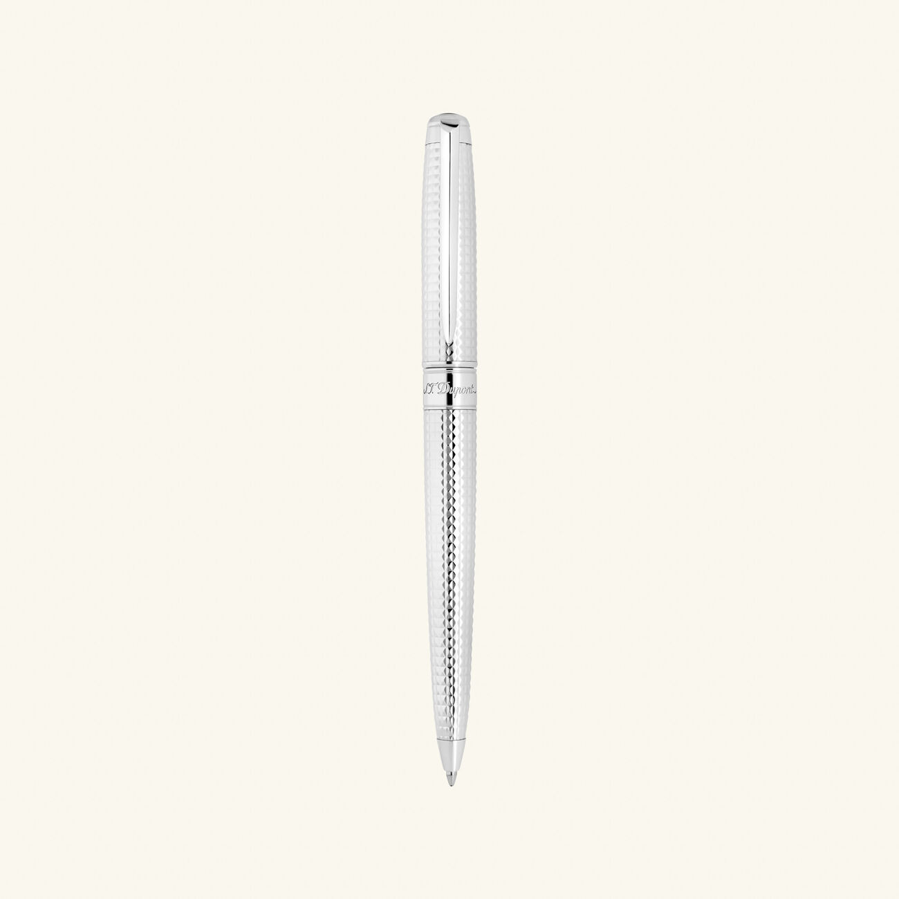 st dupont eternity ballpoint pen silver