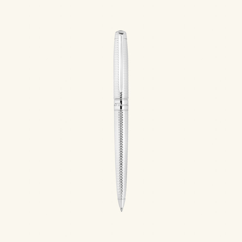 st dupont eternity ballpoint pen silver