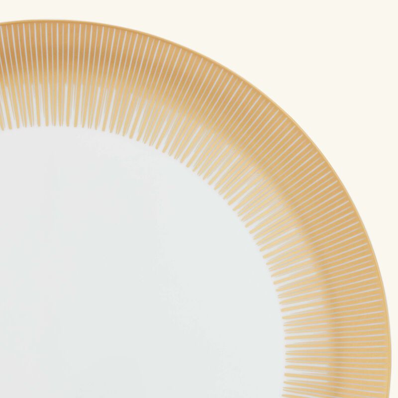 برناردو طبق الضيافة سول بيضاوي باللون الذهبي 32 سم