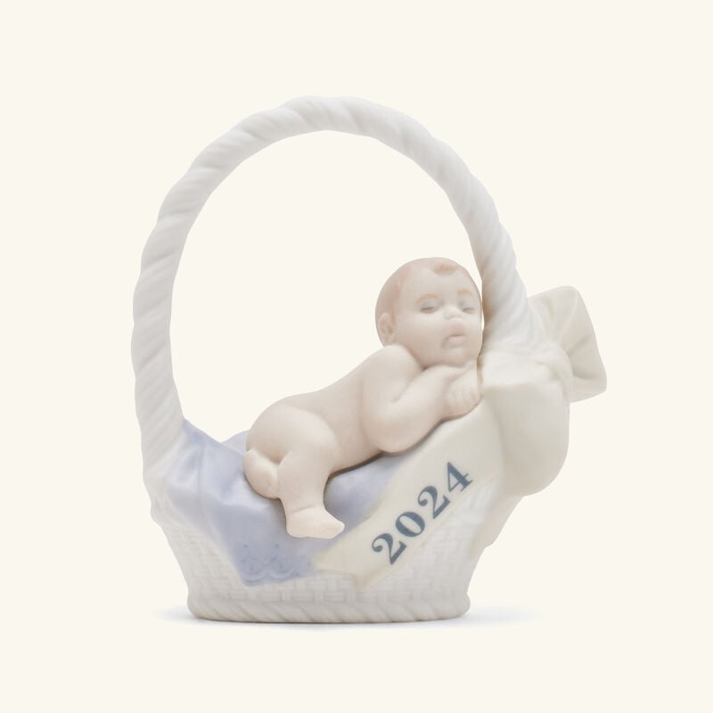 Born in 2024 Boy Figurine Small White lladro born in 2024 boy figurine small white