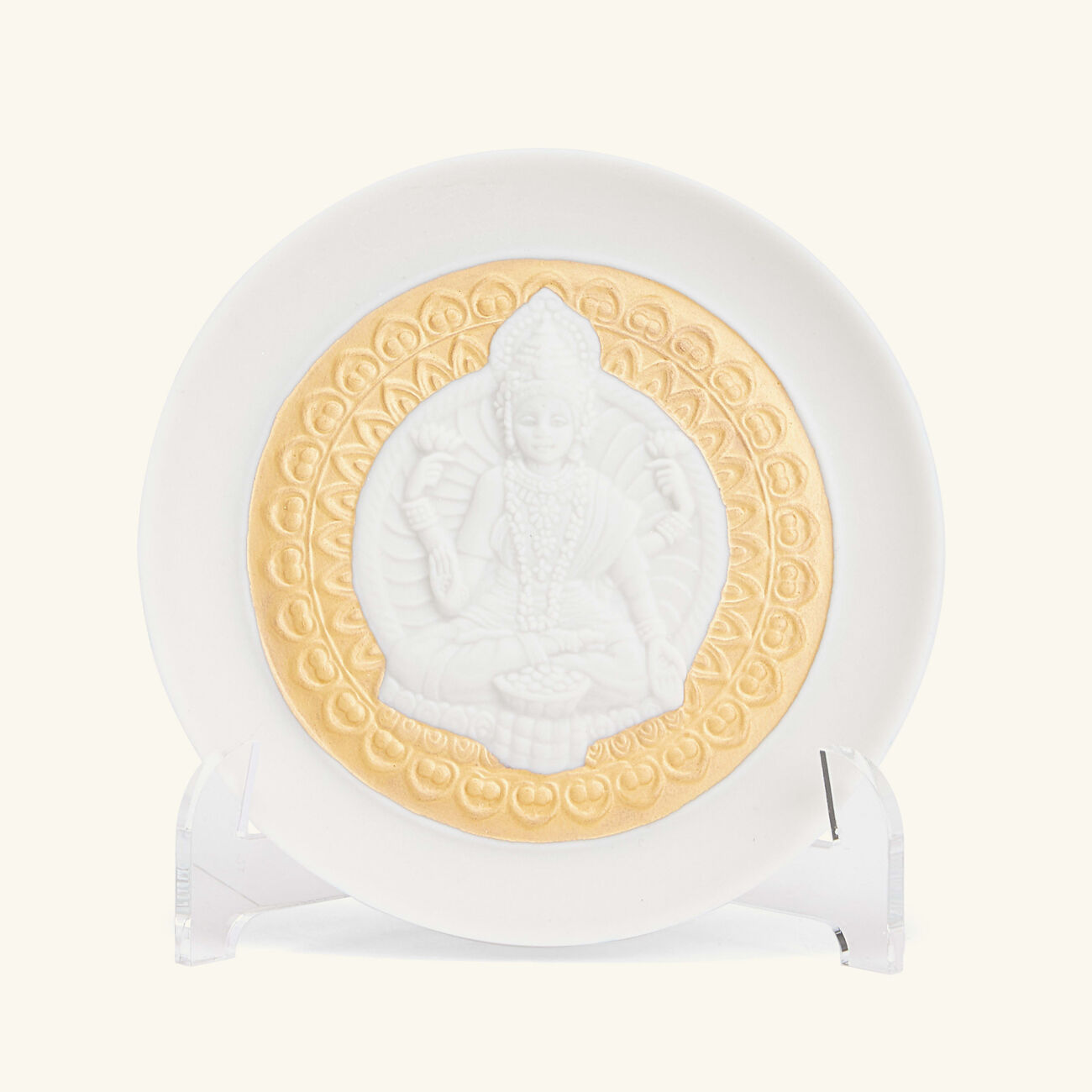 Goddess Lakshmi and Lord Ganesha Decorative Plates Set Gold lladro goddess lakshmi and lord ganesha decorative plates set gold