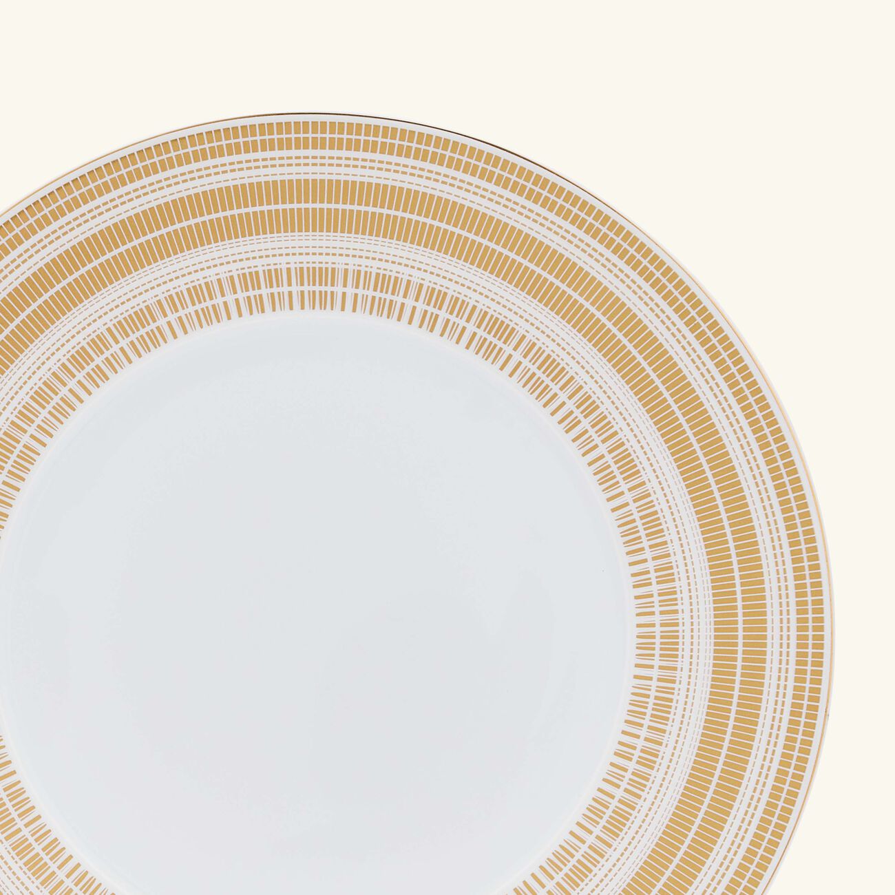 bernardaud canisse service plate round gold