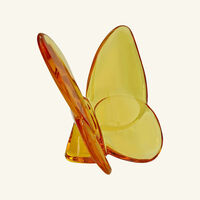 baccarat papillon lucky butterfly figurine mini yellow