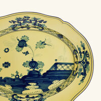 طبق الضيافة أوريينتي إيتاليانو تشيترينو بيضاوي أصفر 29 سم جينوري 1735 طبق الضيافة أوريينتي إيتاليانو تشيترينو بيضاوي أصفر 29 سم