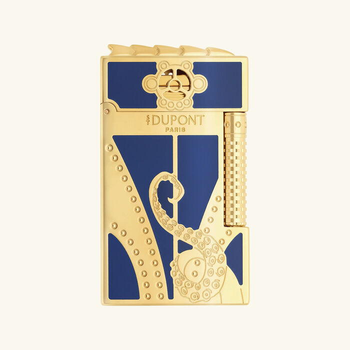 Prestige Lighter & Writing Set Blue st dupont prestige lighter writing set blue