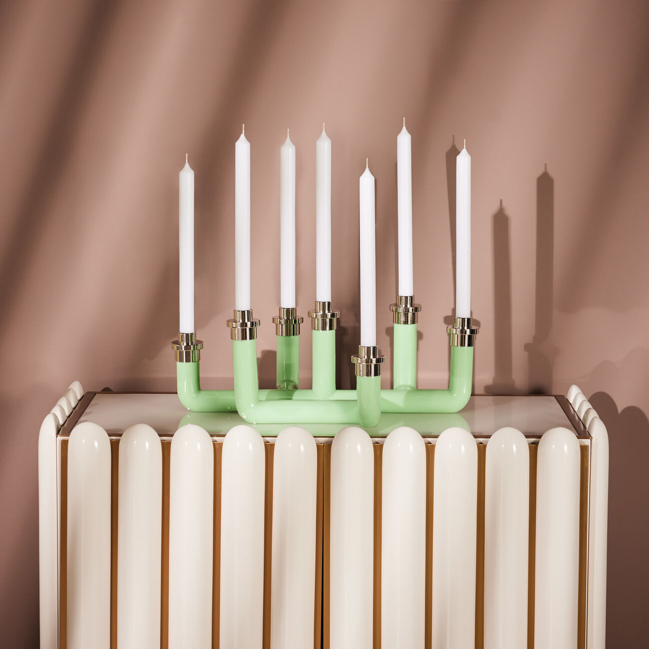 Pompidou Candelabra Green jonathan adler pompidou candelabra green