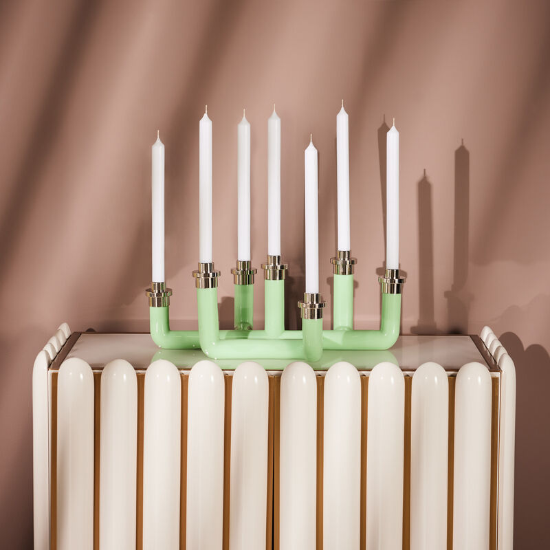 Pompidou Candelabra Green jonathan adler pompidou candelabra green