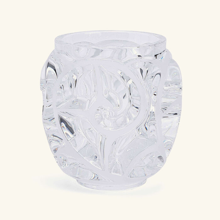 lalique tourbillons vase mini clear