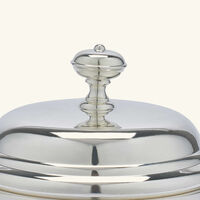 christofle albi sugar bowl with lid silver plated
