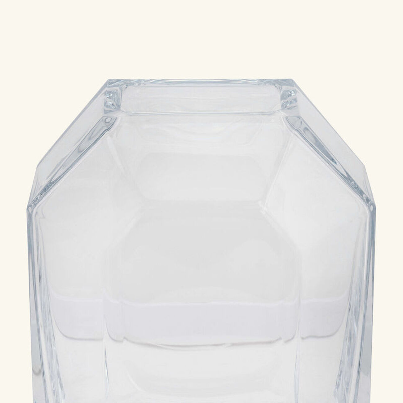 baccarat octogone vase small clear