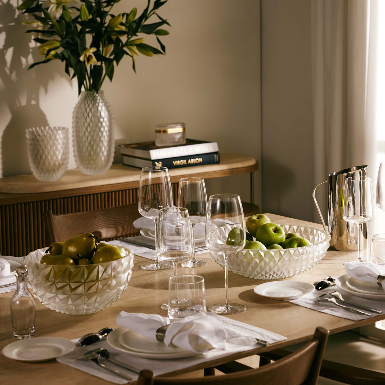 روكل الوعاء التزييني هيروين كوكو من الكريستال الشفاف