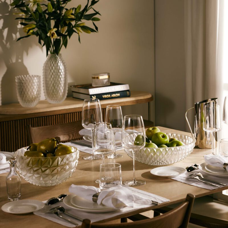 روكل الوعاء التزييني هيروين كوكو من الكريستال الشفاف