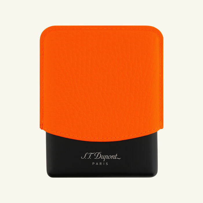 st dupont fluo cigarettes case orange